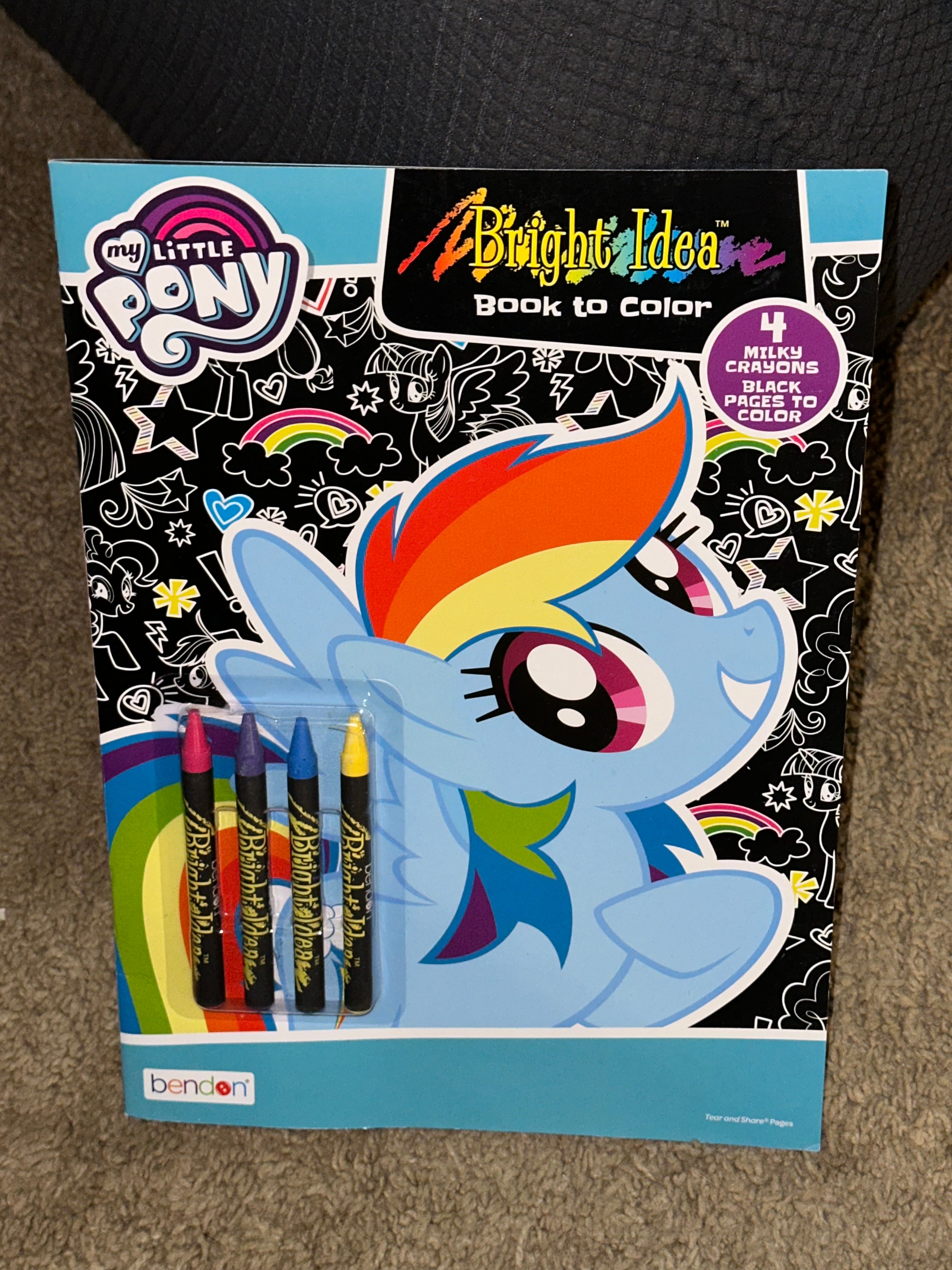 Little Pony Coloring Book with 4 free crayons