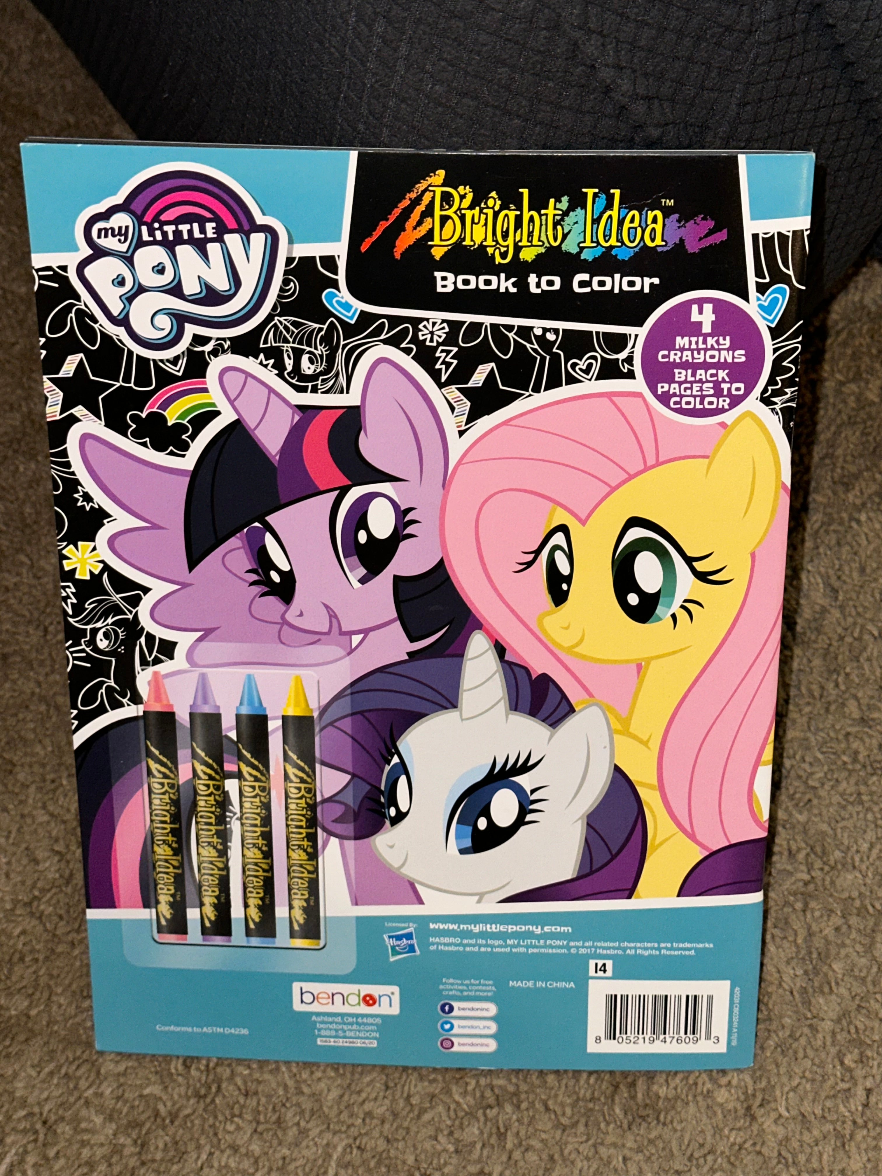 Little Pony Coloring Book with 4 free crayons