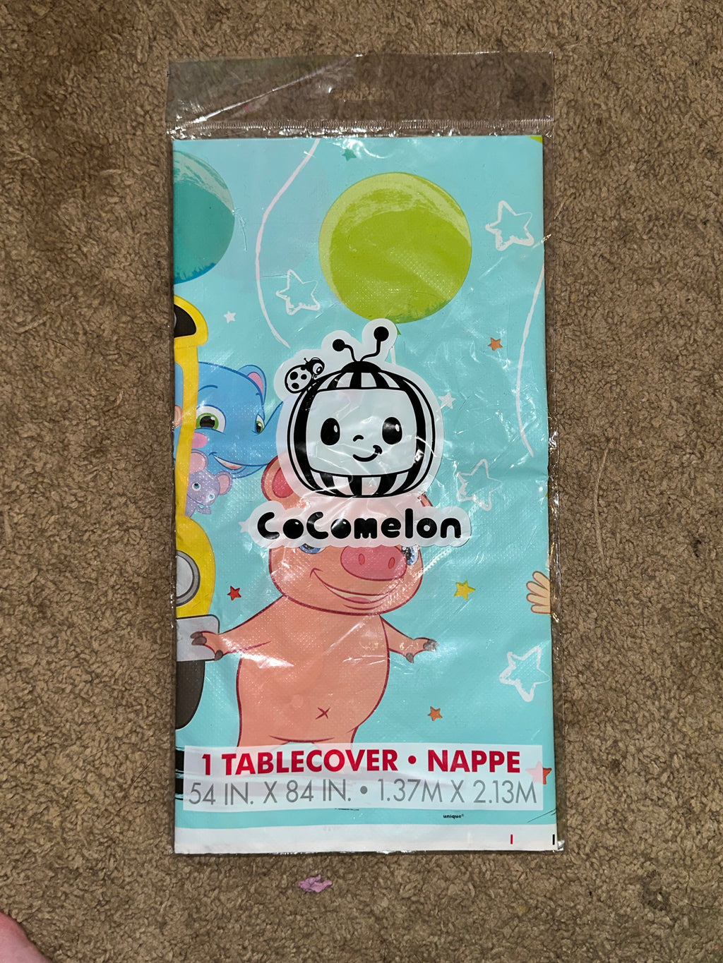 Cocomellon Table cloth 54inch X 84inch