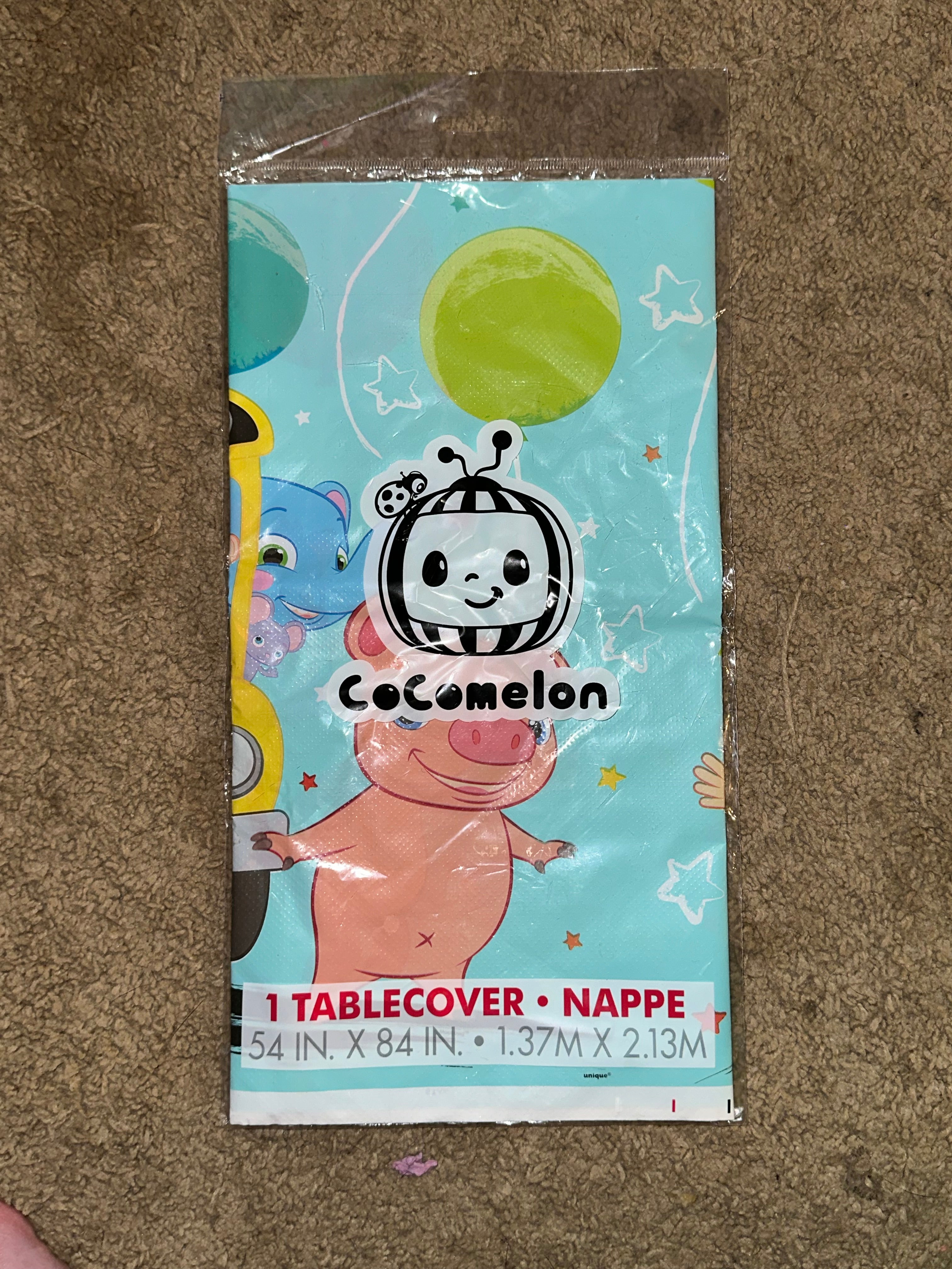 Cocomellon Table cloth 54inch X 84inch