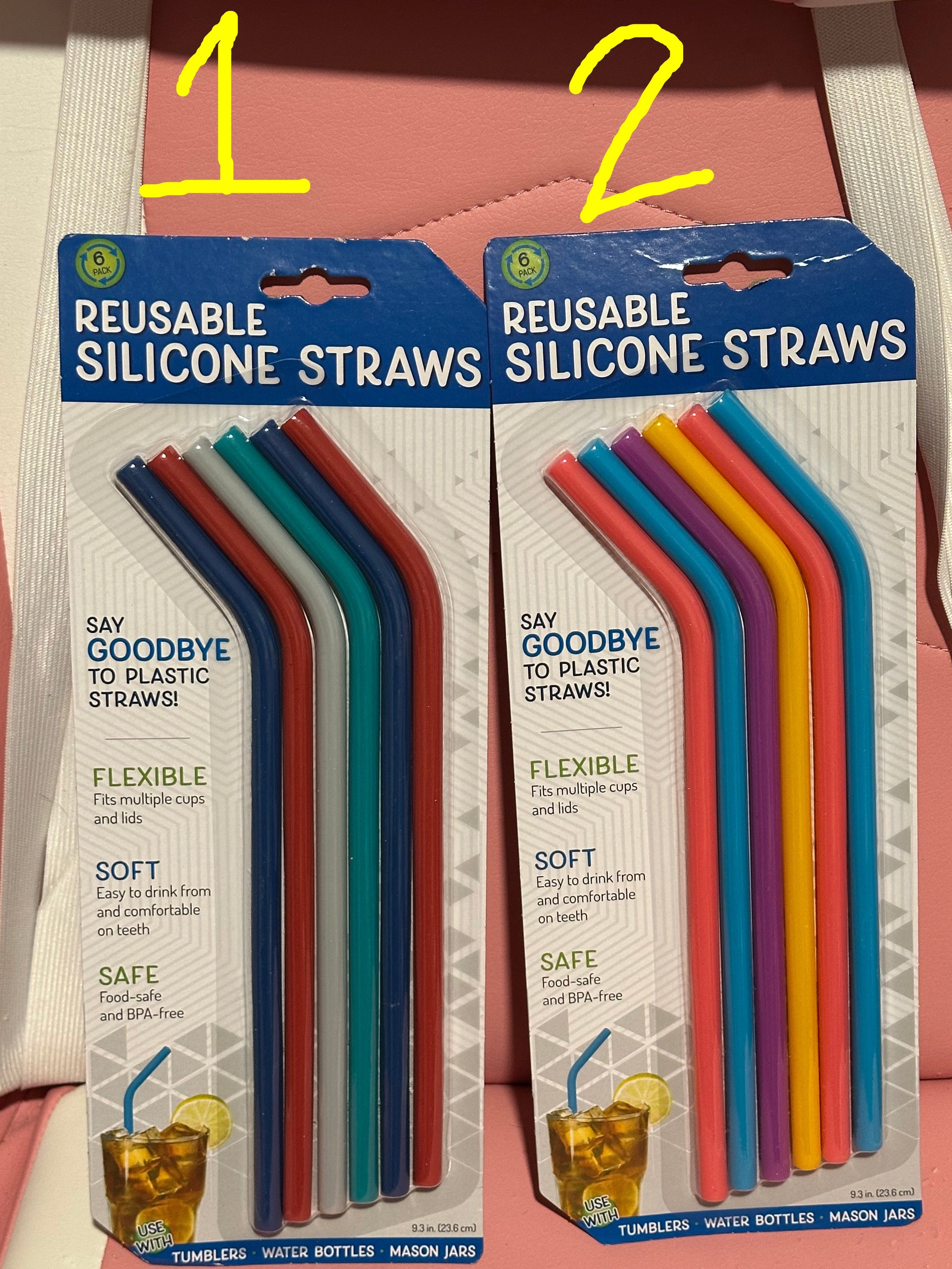 Set of 6 reusable straws (Choose which set you'd like)