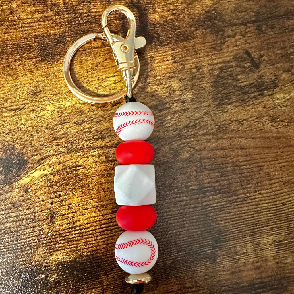 Sport Design Beads Keychains