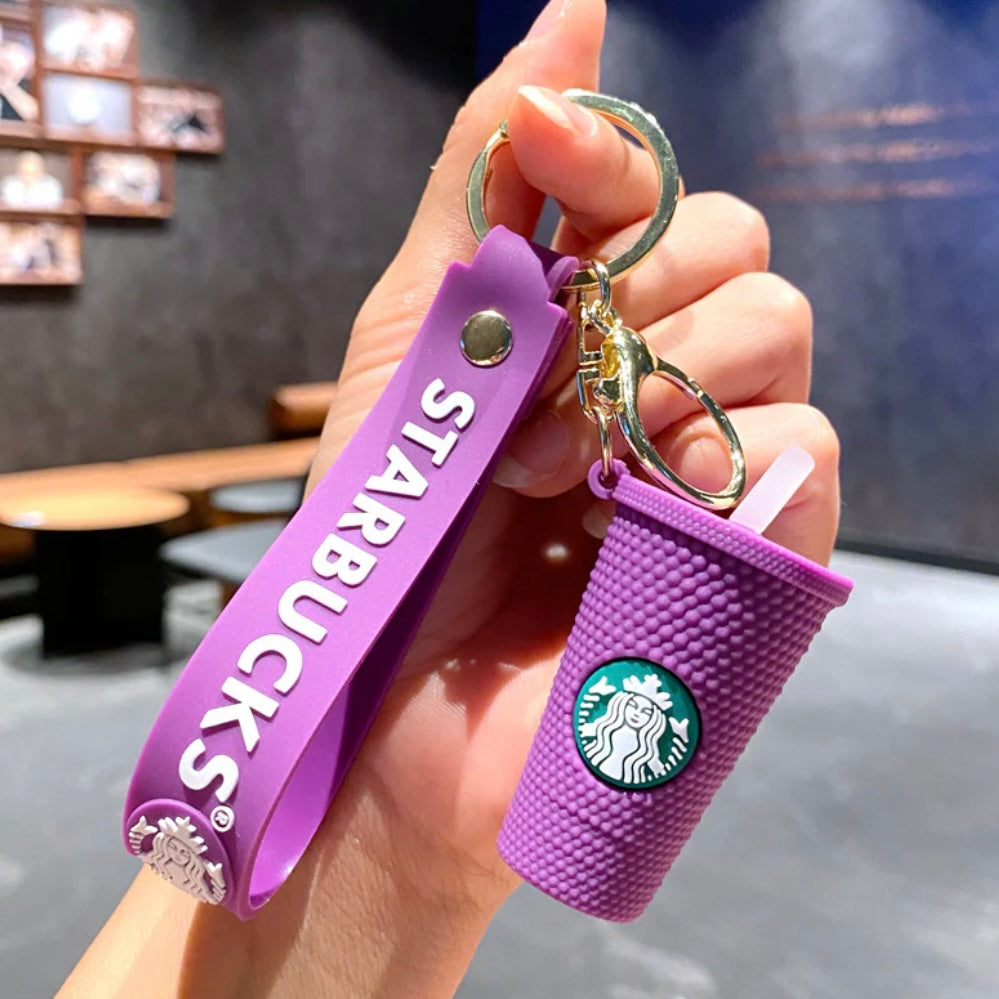 Starbucks Tumbler Wristlet Keychain