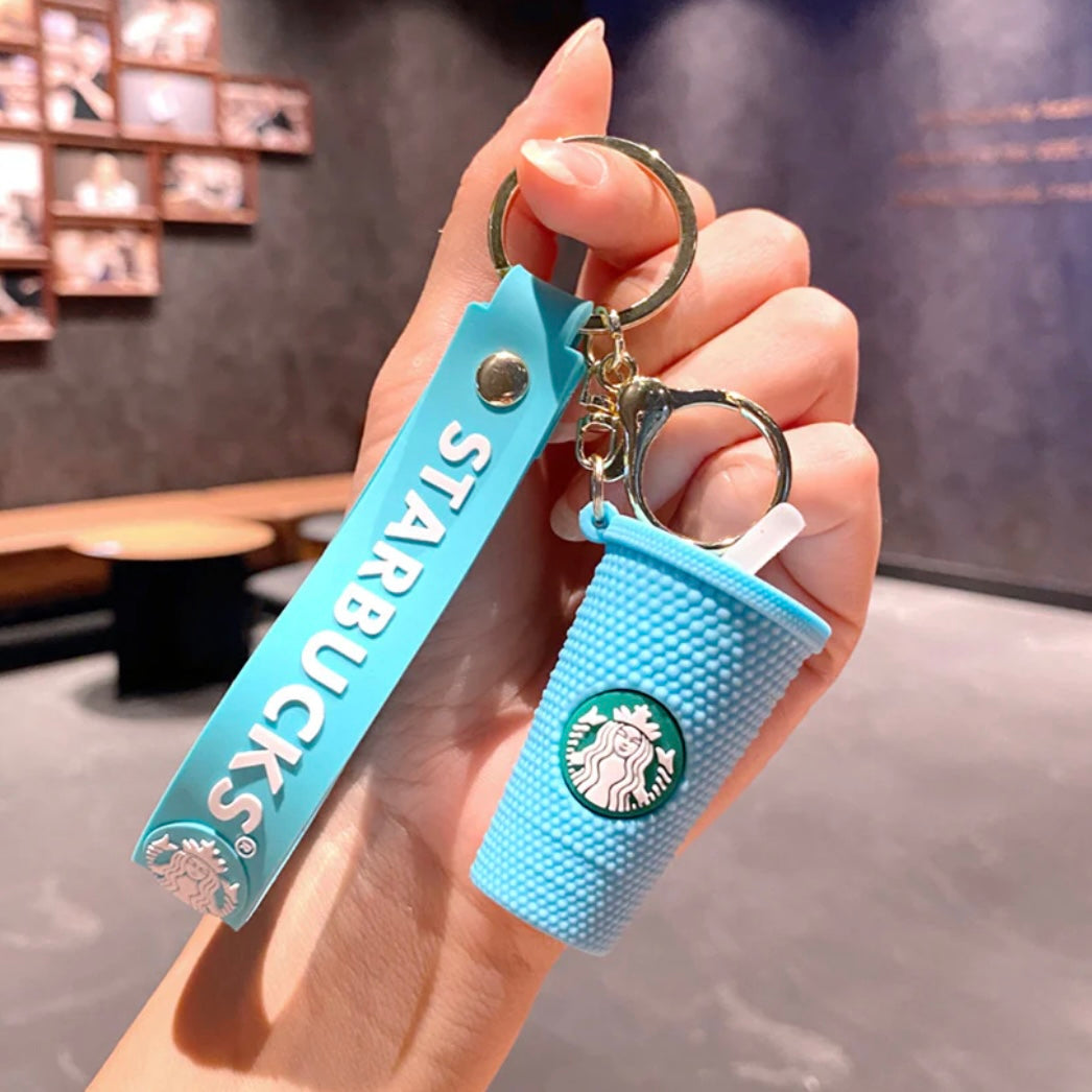 Starbucks Tumbler Wristlet Keychain