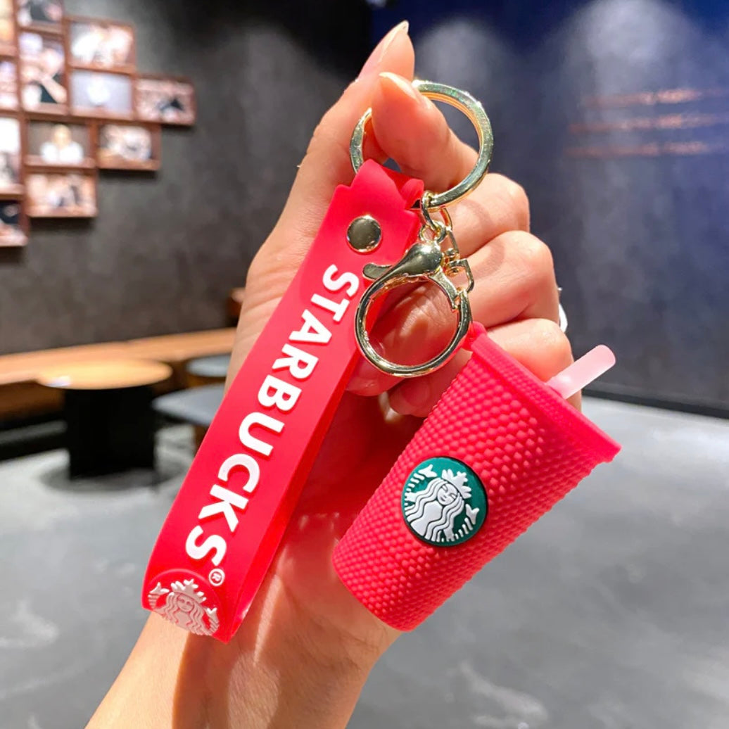 Starbucks Tumbler Wristlet Keychain