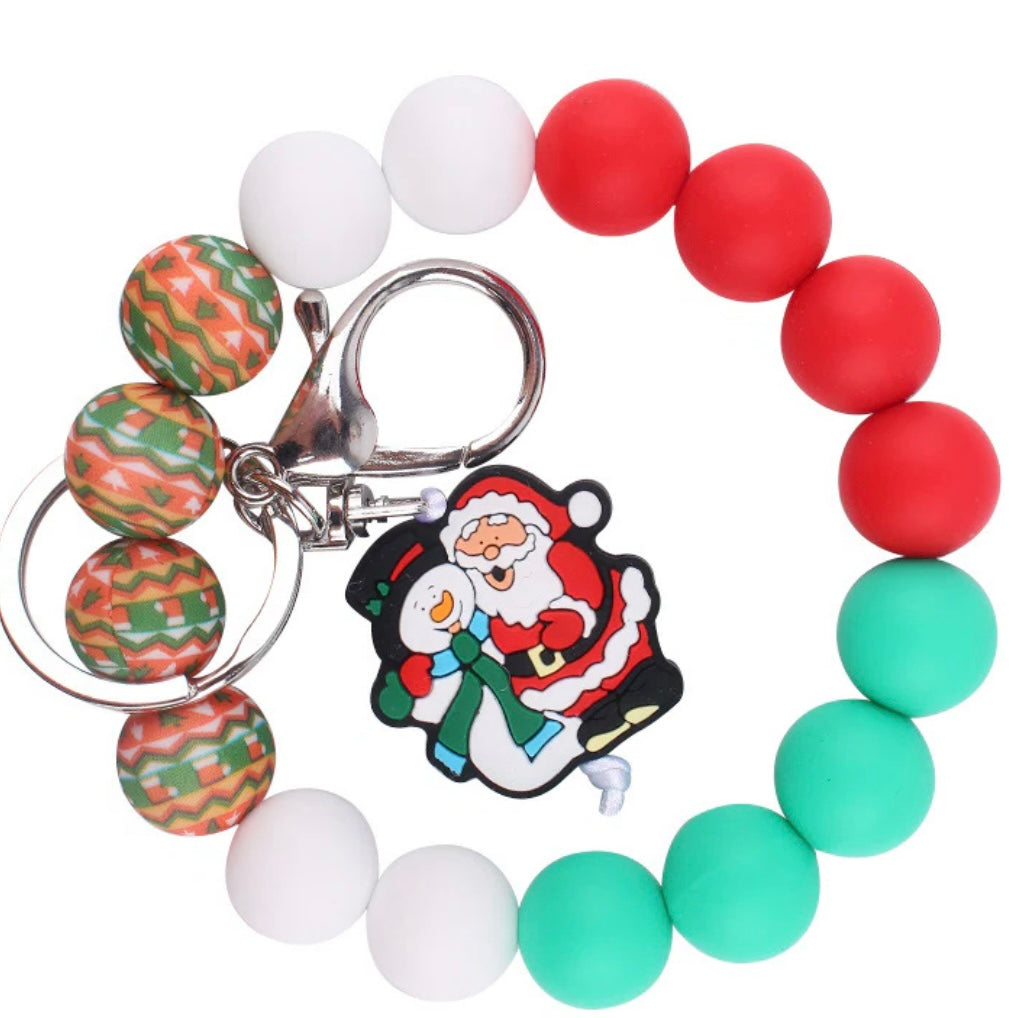 Christmas Wristlet Keychains (Choose which one you'd like!)