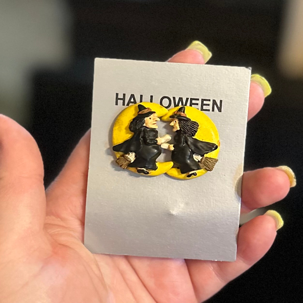 Moon & Witch Earrings