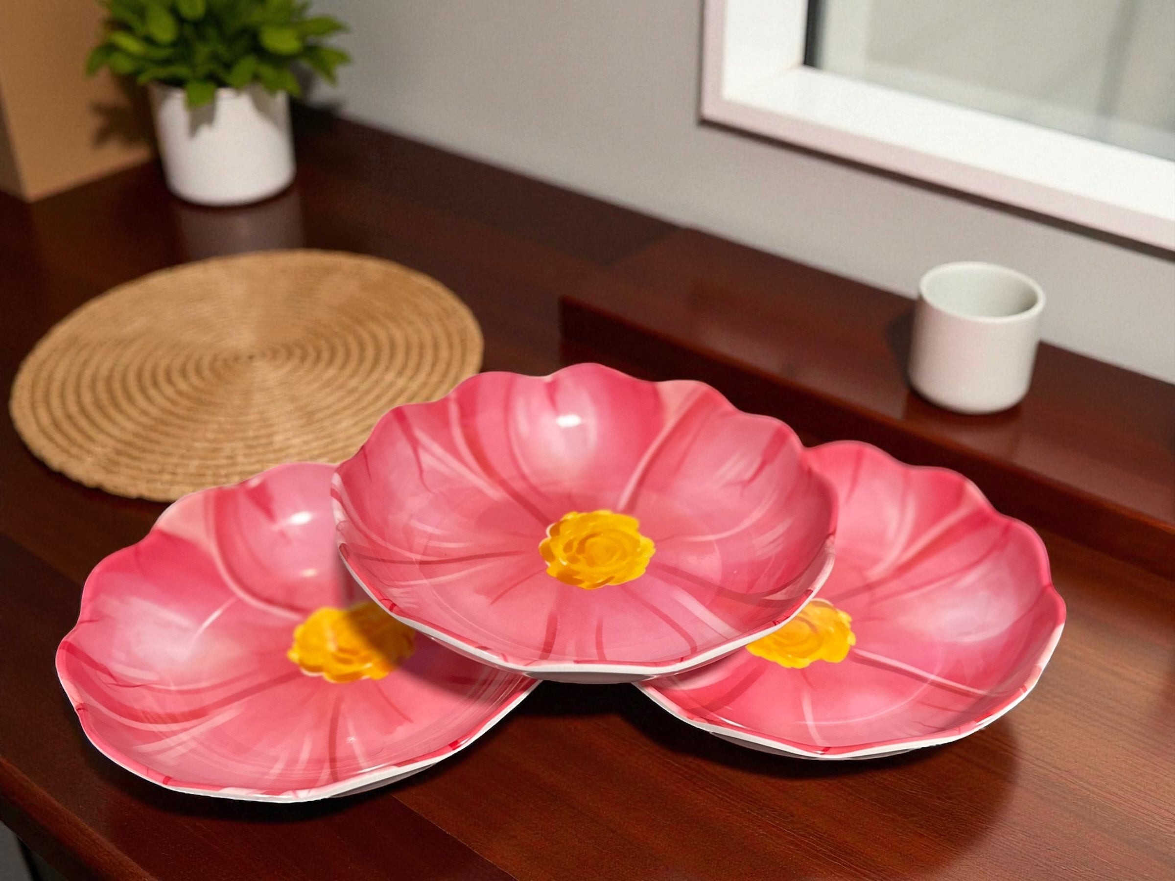 Pink Flower Bowls/plates