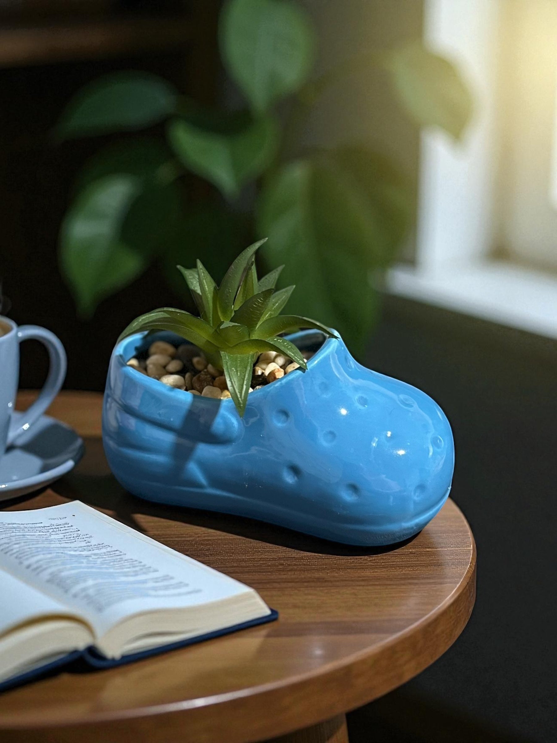 Croc Fake Plant Office Decor